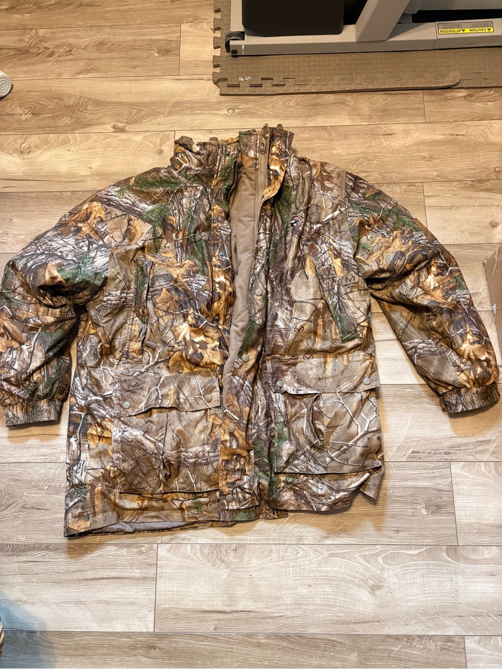 RedHead Men's Camouflage Puffer Jacket - Brown/Green